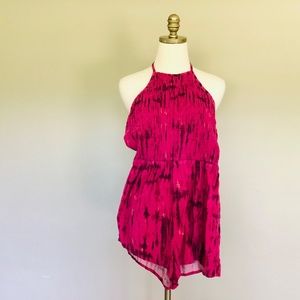 Halter Top MUDD Medium Hot Pink Sleeveless